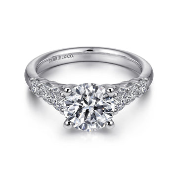 14KW Diamond Engagement Semi-Mount Ring, .72 CTW